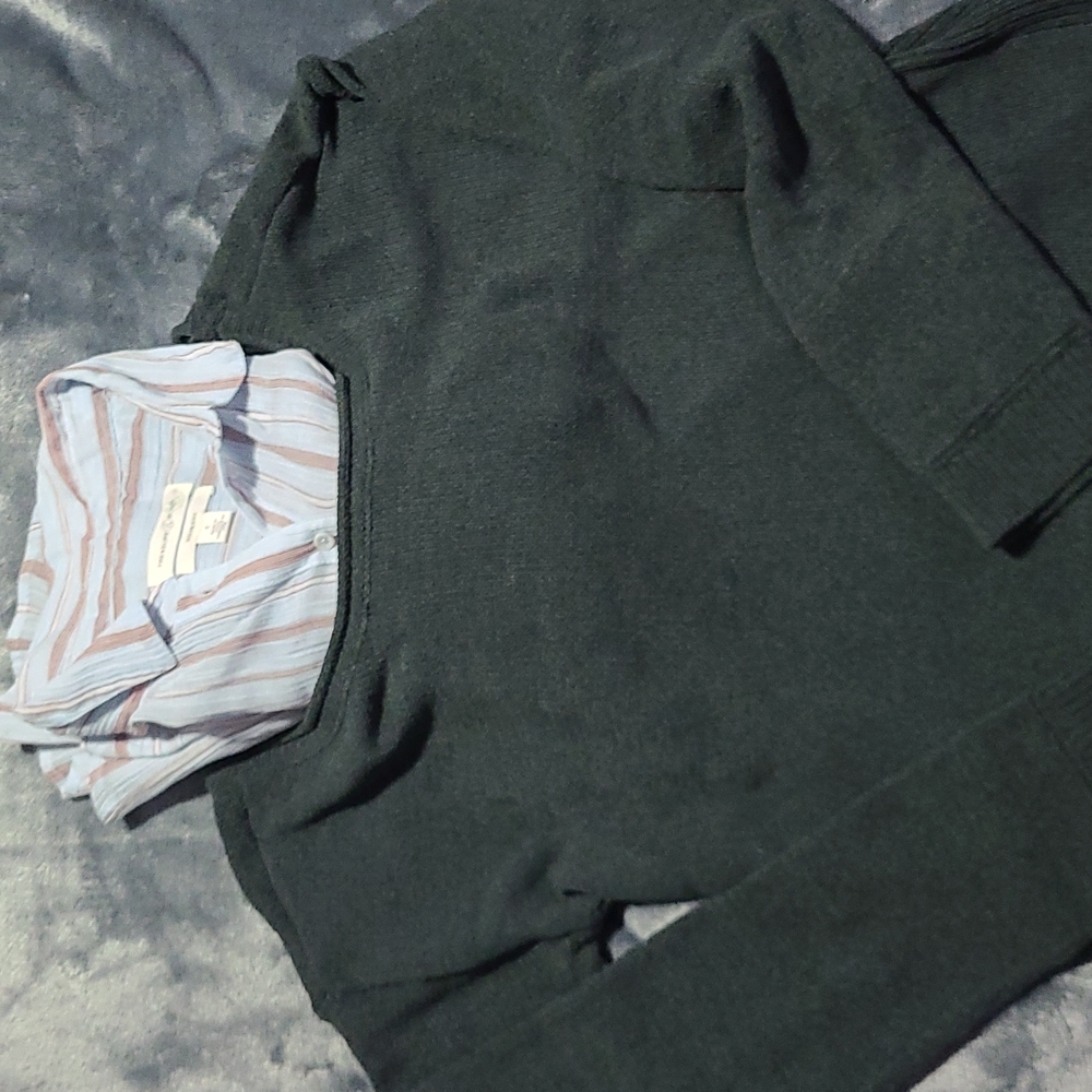 Sweater & shirt combo